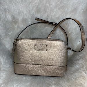 KATE SPADE rose gold crossbody purse